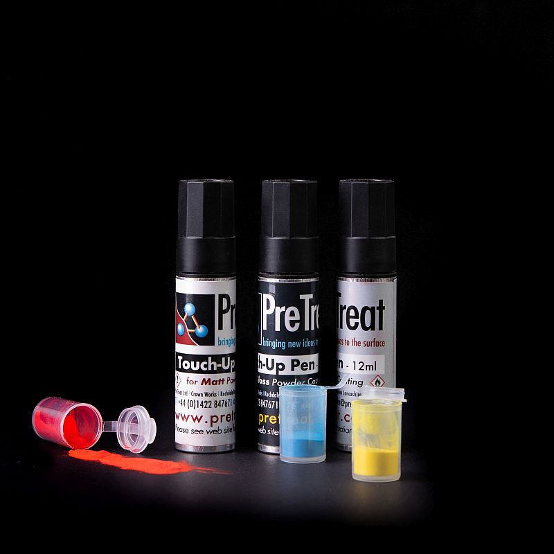 PreTreat Powder Coat Pens in Gloss, Satin & Matt Just Add Paint Colour