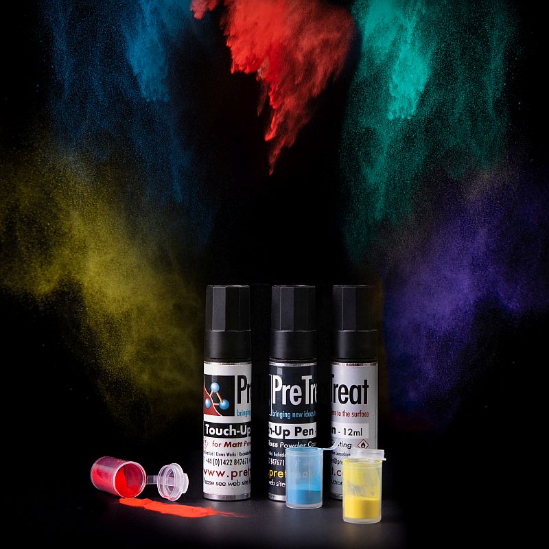 PreTreat Powder Coat Pens in Gloss, Satin & Matt Just Add Your Paint Colour